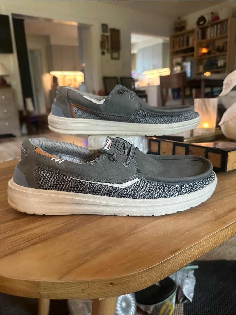 Hey Dude welsh grip steel grey shoes. Size 9. Like new